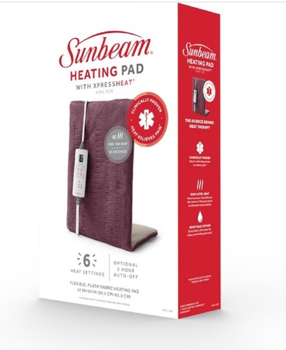 Sunbeam heating pad king size - sunbeam,